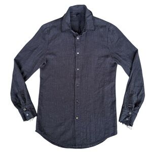 Atelier Aura Organic Linen Button Down Mens 50 Minimalist Handmade Scandinavia